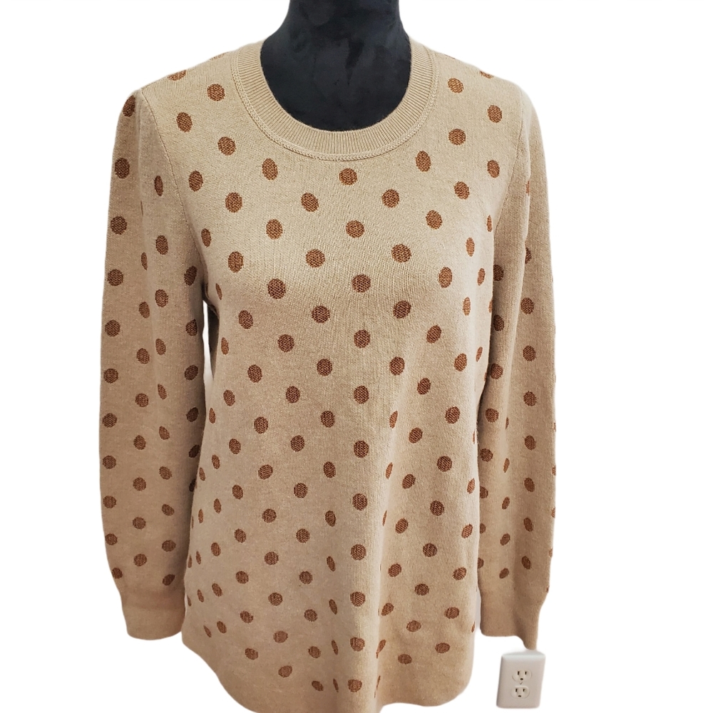 NWT Loft Women's Crewneck Polka Dot Sweater